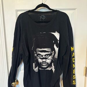 Black Graphic Long Sleeve Shirt